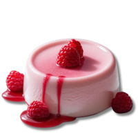 Panna cotta al lampone